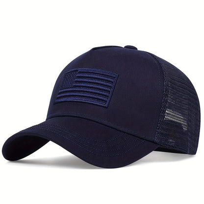 🔥Embroidered USA Flag Mesh Cap