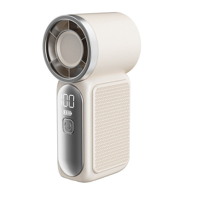 💨Mini Handheld Fan with LED Display –👍5-Speed Turbo Pocket size Fan.✨USB Rechargeable, High-Speed Cooling for Travel & Makeup. Perfect  Gift.  Portable Refrigeration