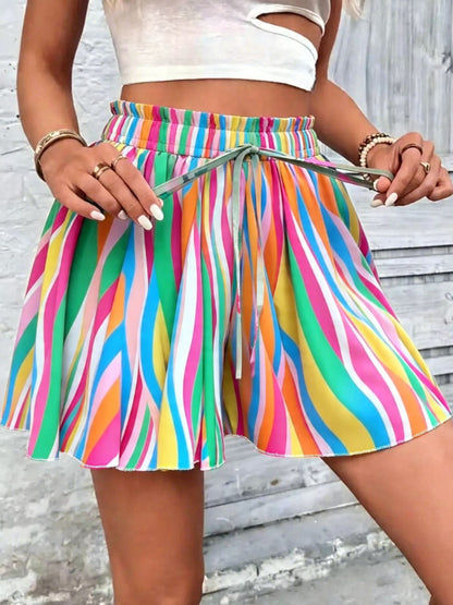 💃Women's Bohemian Print High-Waist Shorts🏖️
