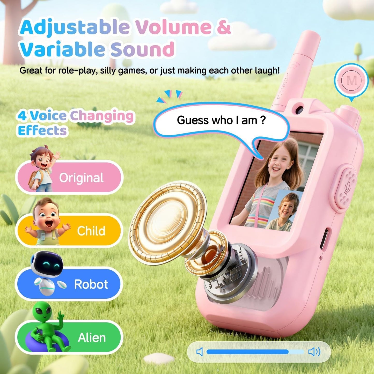 Kids Video Walkie Talkie – Safe & Fun Two-Way Communication for Children, Rechargeable, Long-Range, Educational & Outdoor Play