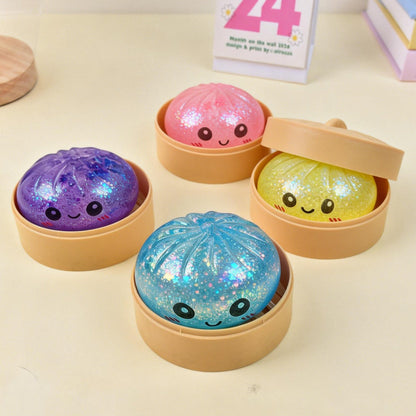 ⭐Ultra-rare Rainbow Smile Bun Squishy