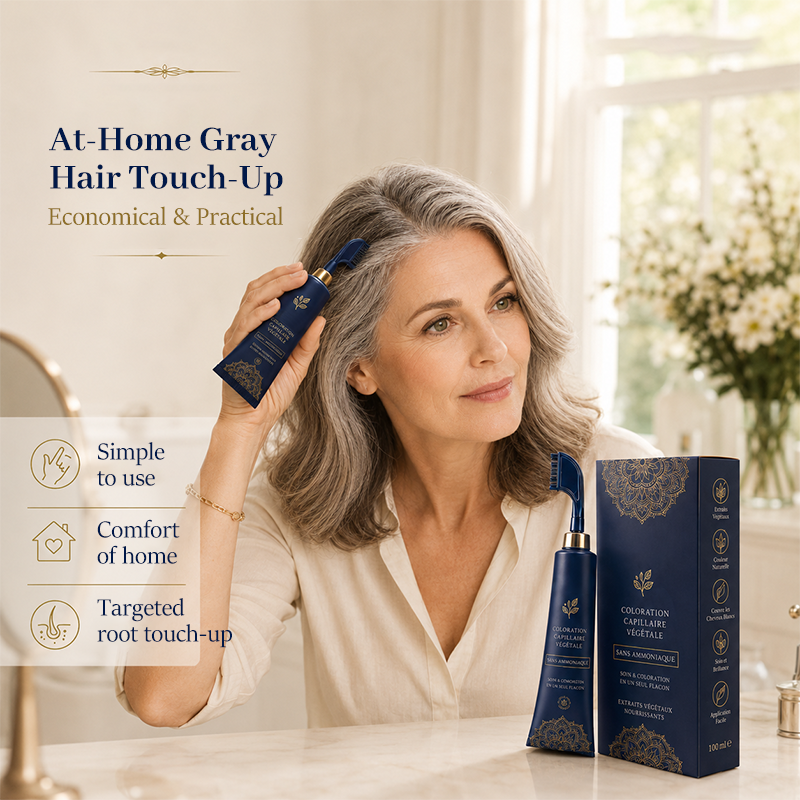 🔥 Limited-Time 49% Off –Herbal Hair Dye Comb for Home Use