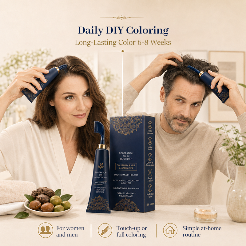 🔥 Limited-Time 49% Off –Herbal Hair Dye Comb for Home Use