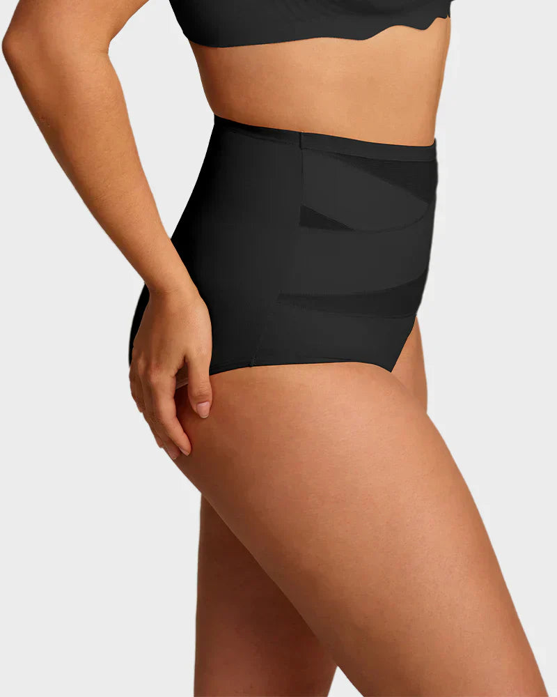 🌸Plus-Size High-Waist Cross Tummy Control Panties✨