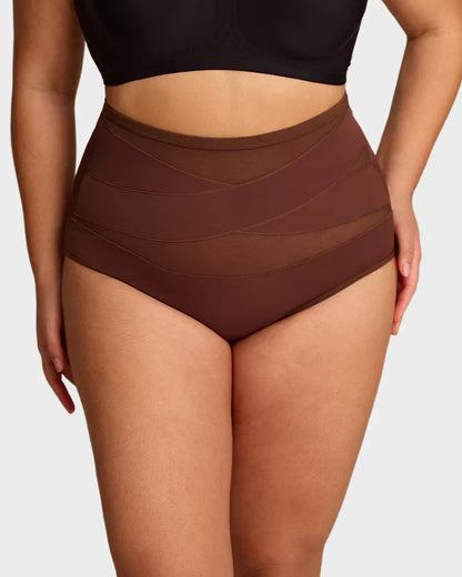 🌸Plus-Size High-Waist Cross Tummy Control Panties✨
