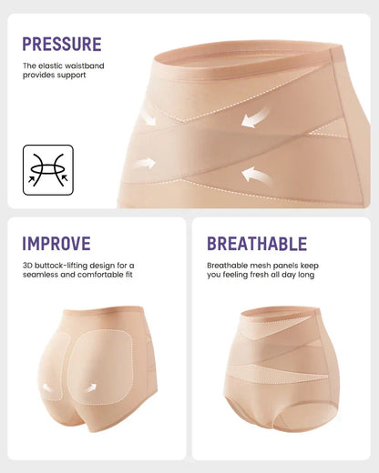 🌸Plus-Size High-Waist Cross Tummy Control Panties✨