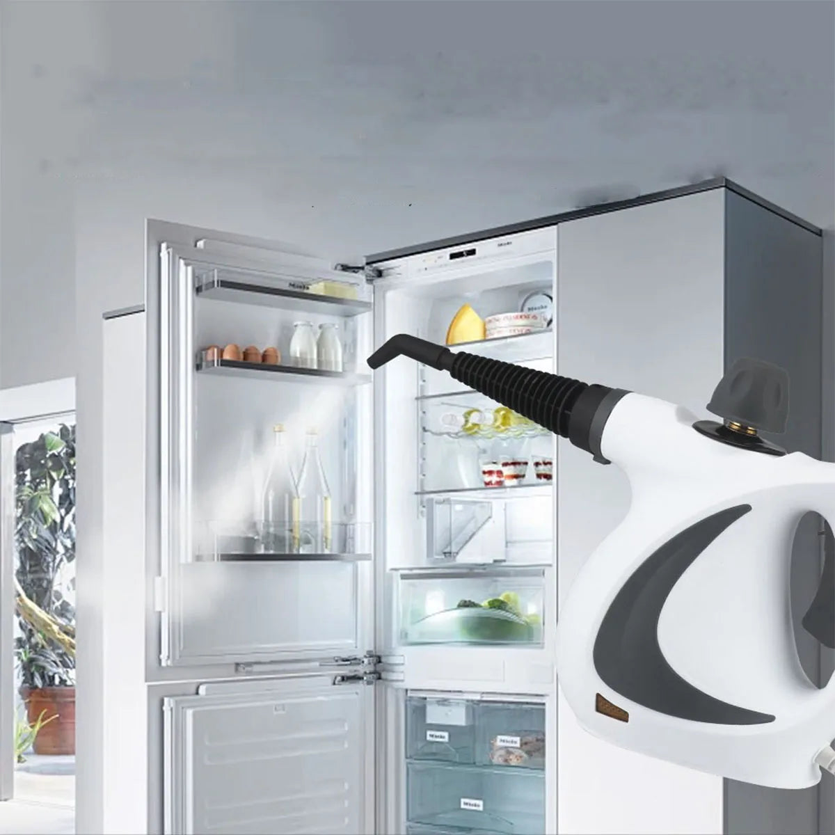 Handheld Pressurized Steam Cleaner with 12-Piece Accessory Kit