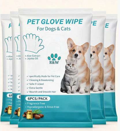 🔥Hypoallergenic Pet Cleaning Glove Wipes (Unscented)