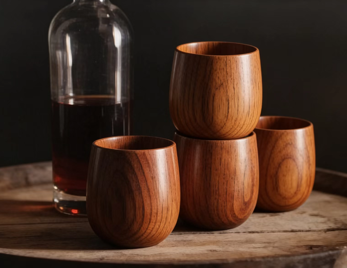 🔥Original Wooden Bourbon Drinking Cup