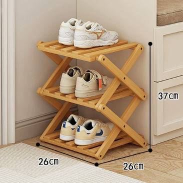 The 9-Tier No-Assembly Bamboo Rack !🌿👟
