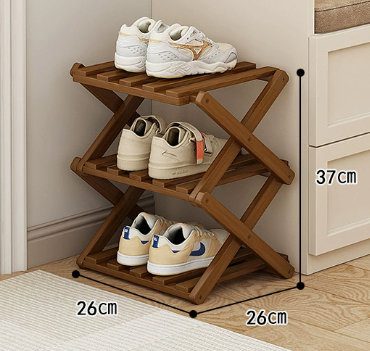 The 9-Tier No-Assembly Bamboo Rack !🌿👟