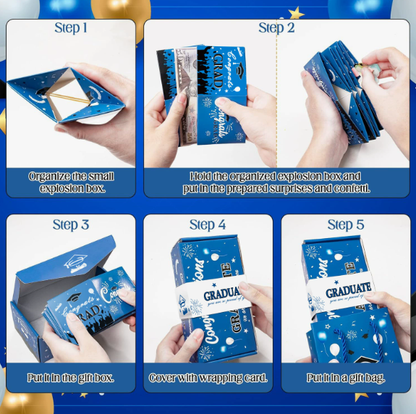 🎓🔥New Graduation Gift Sets Now Available🔥🎓Explosive Pop-Up Surprise Money Gift Box