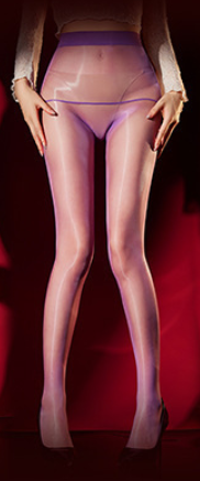 📢📢49% OFF !! ⏰High-Waist Glossy Open-Crotch Tights