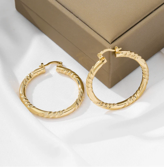 💫 LIMITED-TIME 30% OFF! 💥 Women's Elegant Twisted Hoop Earrings – Modern, Lightweight, Versatile ✨