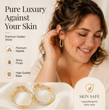 💫 LIMITED-TIME 30% OFF! 💥 Women's Elegant Twisted Hoop Earrings – Modern, Lightweight, Versatile ✨