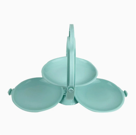 🍃Foldable Mirror Shape Dried Fruit Tray