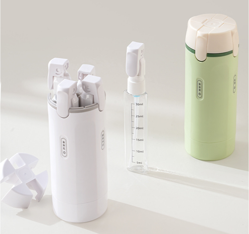 🧴4-in-1 Leakproof Rotatable Travel Dispenser Set