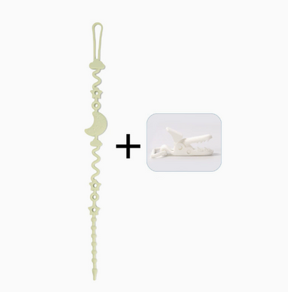 👶Silicone Baby Clip with Anti-Loss Protection – for Pacifiers & Toys