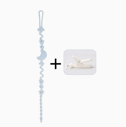 👶Silicone Baby Clip with Anti-Loss Protection – for Pacifiers & Toys