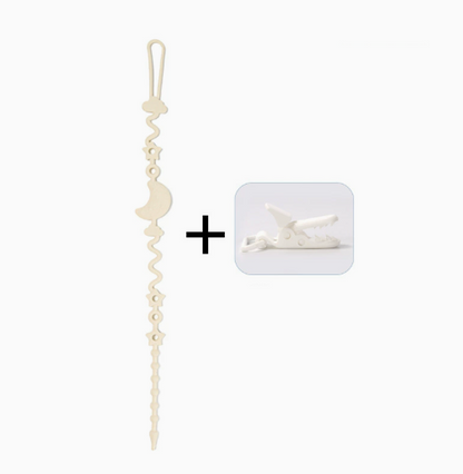 👶Silicone Baby Clip with Anti-Loss Protection – for Pacifiers & Toys