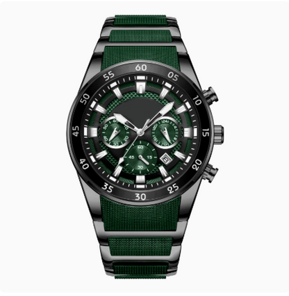 ⌚49% OFF NOW! ✨ Men's Waterproof Multifunctional Quartz Watch – Chronograph Design, Luminous Hands & Stainless Steel 🌊
