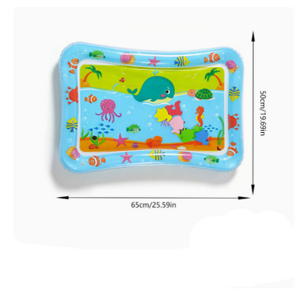 😻Water mat for pet– interactive toy with floating fish + cooling summer mat