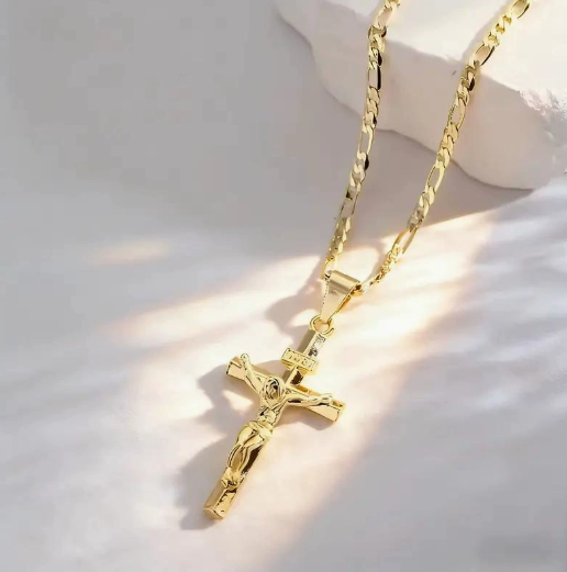 📢📢40% OFF !! ⏰Tri-Tone Angel Guardian Pendant Necklace🪽📿