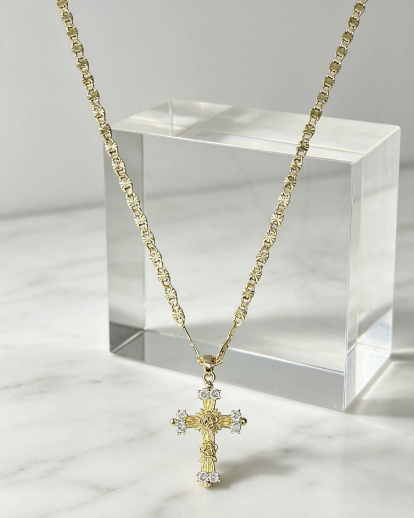📢📢40% OFF !! ⏰Tri-Tone Angel Guardian Pendant Necklace🪽📿