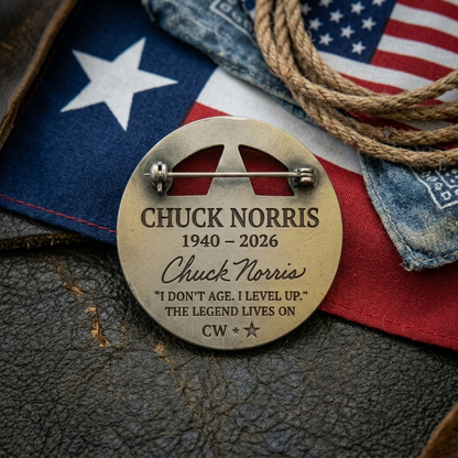 💥Chuck Norris Texas Ranger Cordell Walker Memorial Limited Edition Pin
