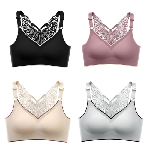 🎁Hot Sale 40% OFF🦋Butterfly Embroidery Wirefree Bra