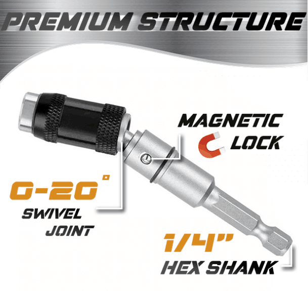🔥Magnetic swiveling bit tip holder