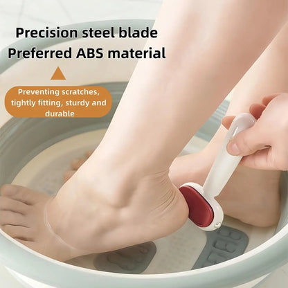 🔥Last Day 50% OFF - Dual‑Sided Foot Callus Remover, Replaceable Stainless Steel Blade Foot Scraper 🦶