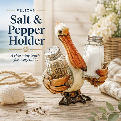 🤣Coastal Animal Salt & Pepper Shaker Holder Set