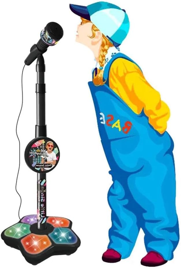 💥LAST DAY SALE 49% OFF💥Microphone Toy, Karaoke Machine Toy with Light