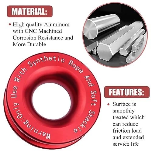 Universal Off-Road Towing Recovery Kit, UV Protection Soft Shackle for SUV Truck🛡️