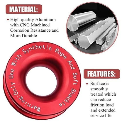 Universal Off-Road Towing Recovery Kit, UV Protection Soft Shackle for SUV Truck🛡️