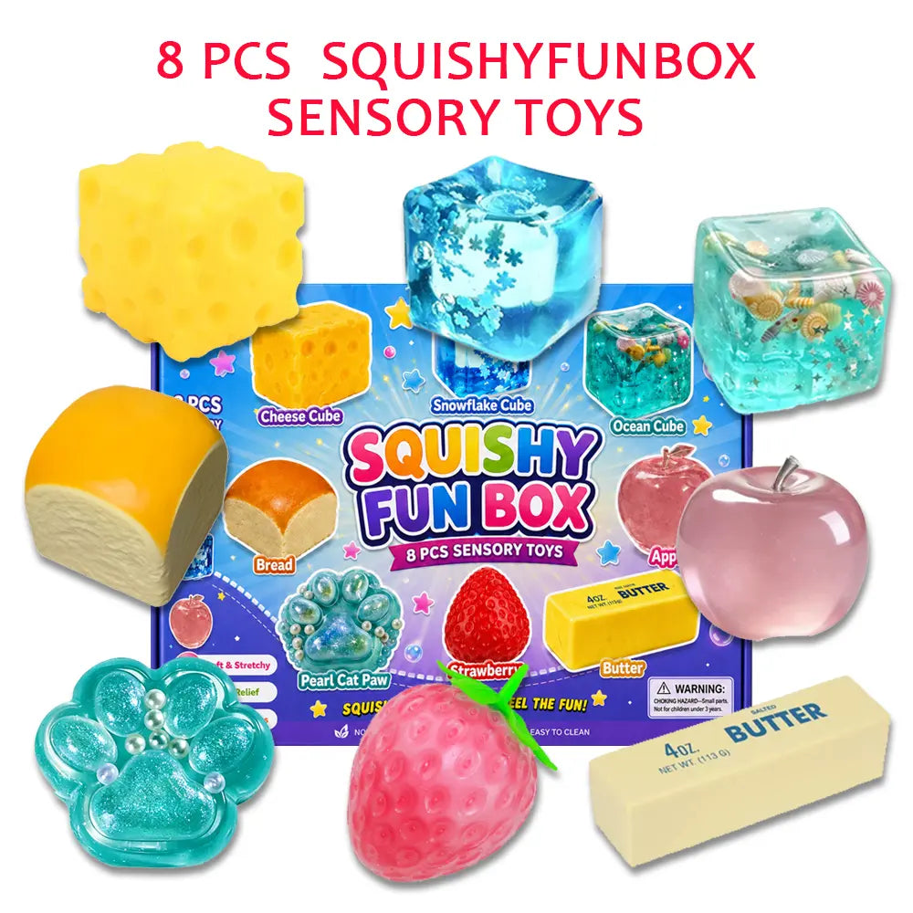 8-Piece Cute Animal Squishy Gift Pack