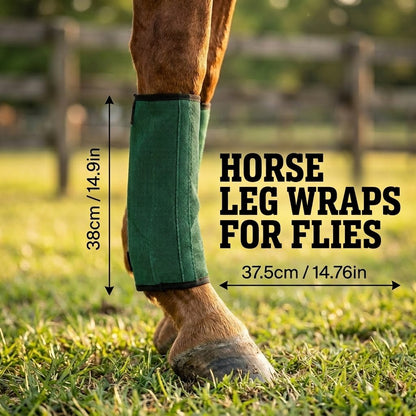 🐎Anti-Fly Horse Leg Mesh Protectors - Set of 4 Breathable Summer Boots
