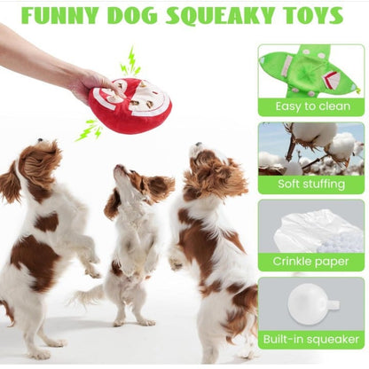 🐶Orange Hide-and-Seek Plush Dog Toys
