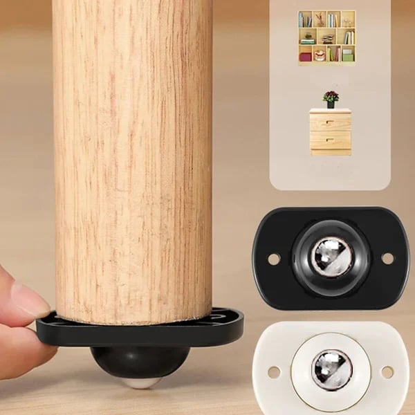 🔄 30% OFF NOW! ⏰ Universal 360° Moving Wheels – Heavy-duty & easy install – Perfect for furniture, appliances or toolboxes – smooth movement with strong grip 🛠️✨