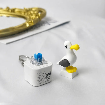 🐦 😂 Seagull "MINE!" Sound Button Keychain – Real Sound & LED Light Fun Gift