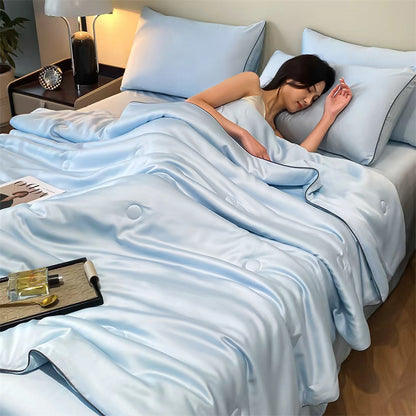 ❄️Summer washed silk ice silk summer cooling quilt core