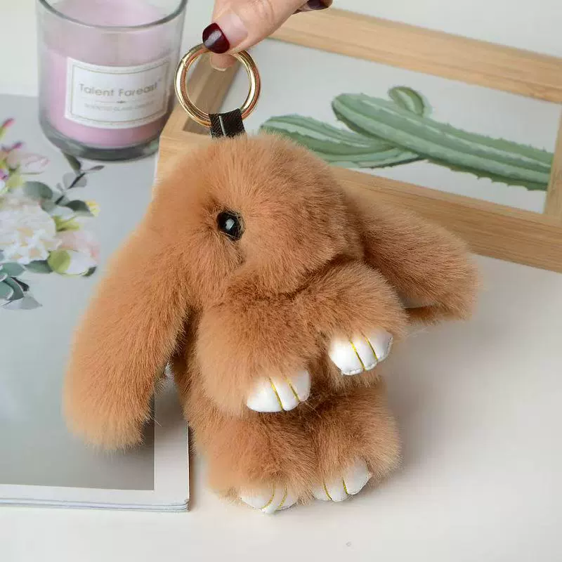 Plush Bunny Keychain Pendant