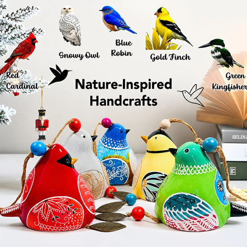 🐦Hand-Painted Ceramic Bird wind Chimes