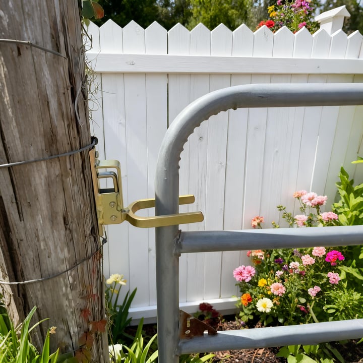 🔒Instant Locking Gate Latch – Prevents Cattle, Sheep & Horses From Escaping