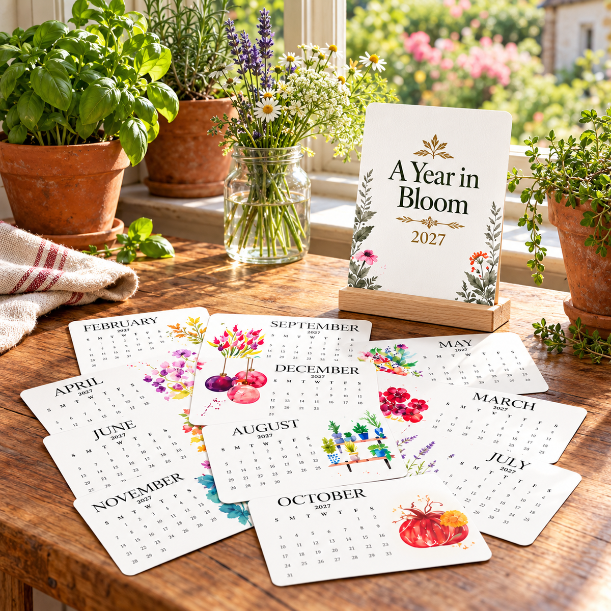 ✨✨Early Holiday Sale 48% OFF🌱Eco-Friendly Plantable “Timeless” Seed Calendar 2027