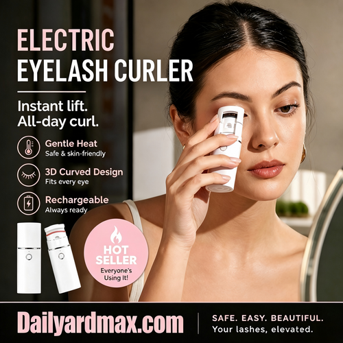 🔥Surprise 40% Off！👩🏻‍🏭Get gorgeous eyelashes back！✨️Rechargeable Electric Heated Eyelash Curler