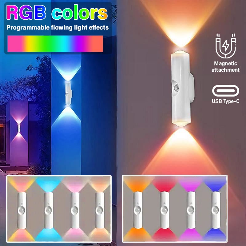💡 LIMITED-TIME 48% OFF! 🧲 Rechargeable Magnetic Motion Sensor Night Light – RGB, Smart, Easy Install ✨