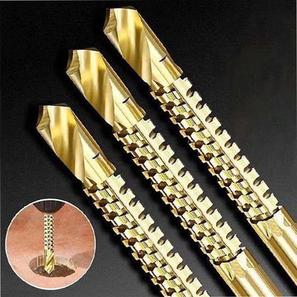 6Pcs Titanium Coated Carbon Steel Drill Bit Kit