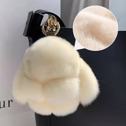 Plush Bunny Keychain Pendant